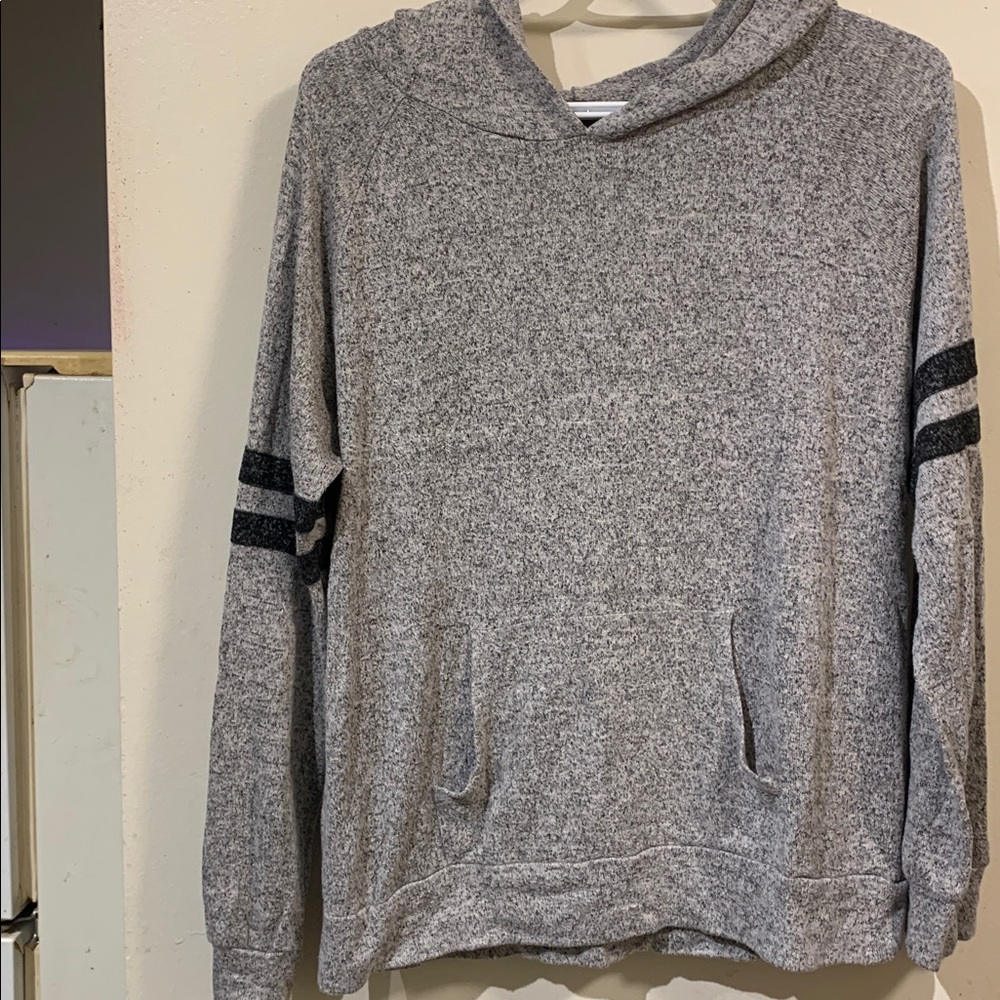 Ambiance Heathered Gray Knit Top